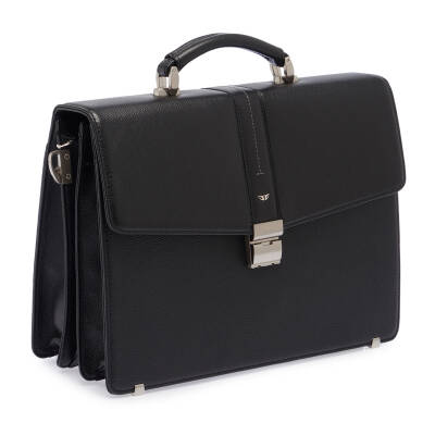 Siyah Deri Unisex Evrak Çantası - S1EV00002906-A6F - 2