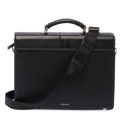 Siyah Deri Unisex Evrak Çantası - S1EV00002906-A6F - 3