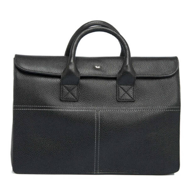 Siyah Hakiki Deri Unisex Evrak Çantası - S1EV00021247-A41 