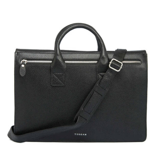Siyah Deri Unisex Evrak Çantası - S1EV00021247-A41 - 3