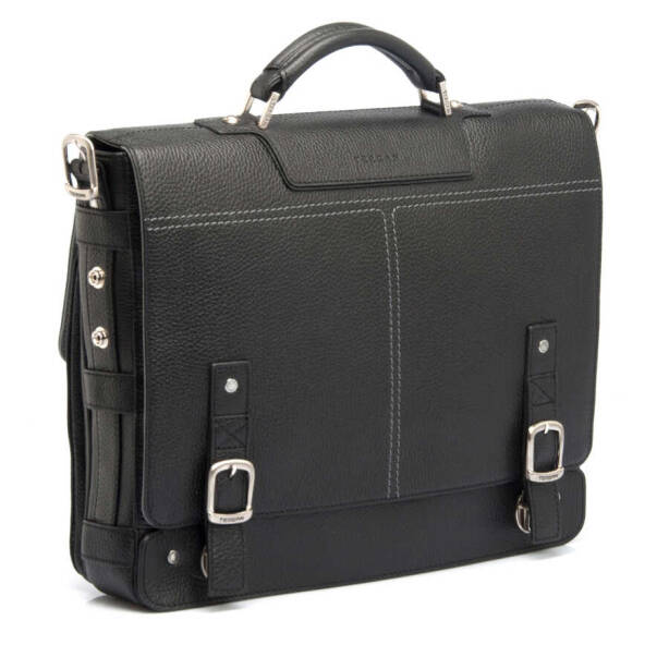 Siyah Deri Unisex Evrak Çantası - S1EV00021250-A41 - Tergan