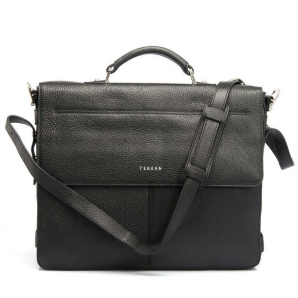Siyah Deri Unisex Evrak Çantası - S1EV00021250-A41 - Tergan