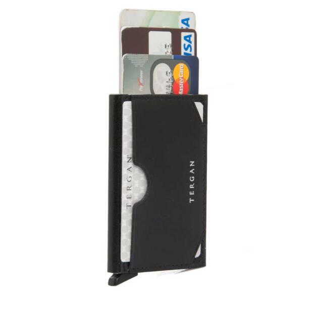 Siyah Hakiki Deri Unisex Kredi Kartlık - S1KK00000260-B06 - 3