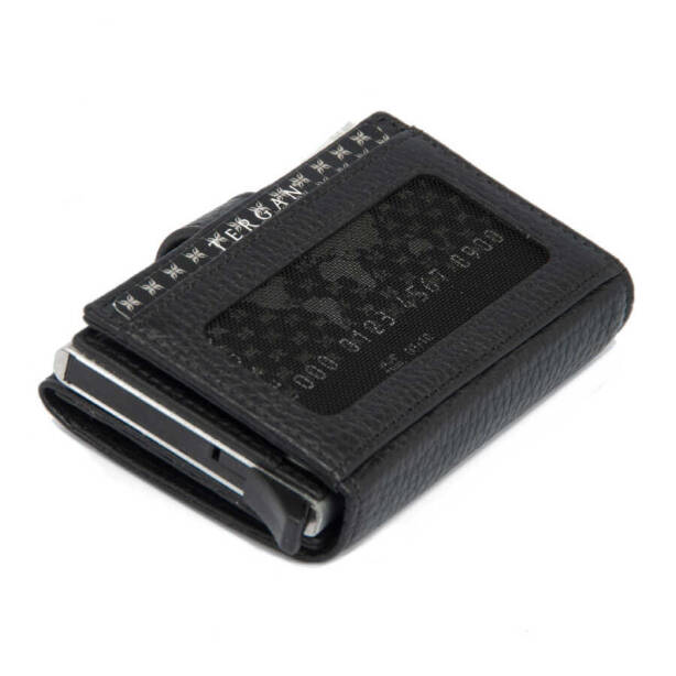 Siyah Hakiki Deri Unisex Kredi Kartlık - S1KK00000263-A41 - 4