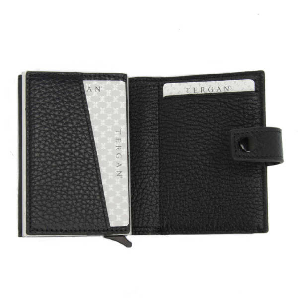 Siyah Hakiki Deri Unisex Kredi Kartlık - S1KK00000263-A41 - 2