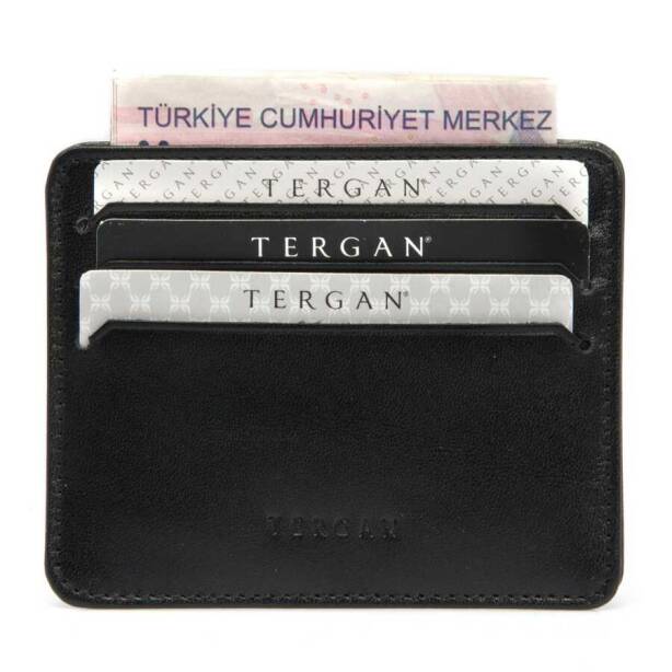Siyah Deri Unisex Kredi Kartlık - S1KK00001050-B06 - 3