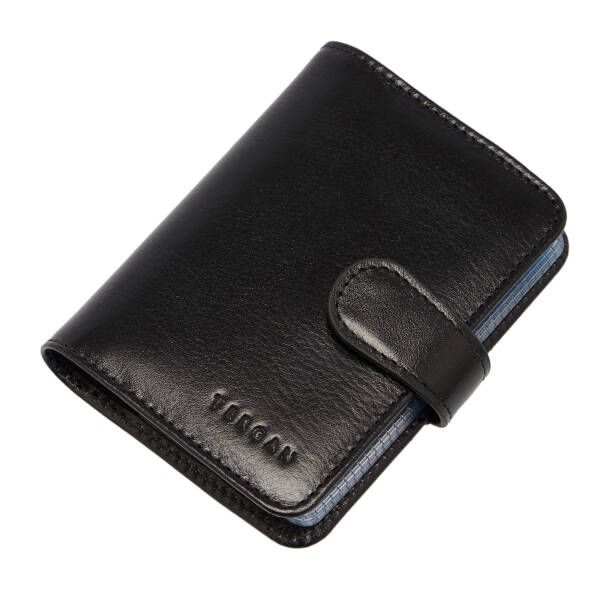 Siyah Deri Unisex Kredi Kartlık - S1KK00001210-B06 - 1