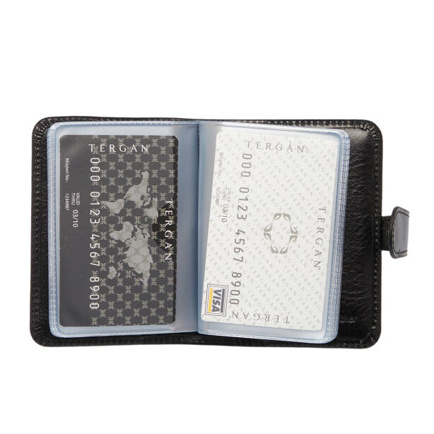 Siyah Deri Unisex Kredi Kartlık - S1KK00001210-B06 - 2