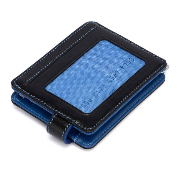 Siyah Deri Unisex Kredi Kartlık - S1KK00001637-K1B - 4