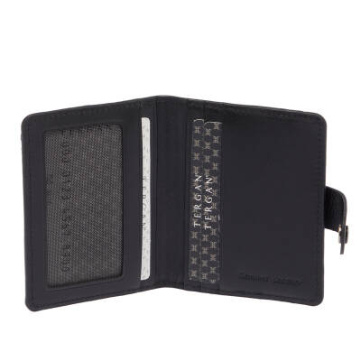 Siyah Deri Unisex Kredi Kartlık - S1KK00001653-A55 - 2