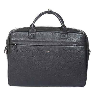 Siyah Deri Unisex Laptop Çantası - S1LC00002897-A41 