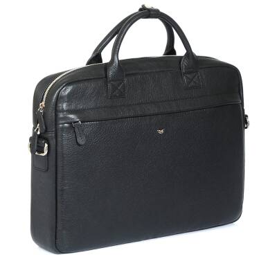 Siyah Deri Unisex Laptop Çantası - S1LC00002897-A41 - 2