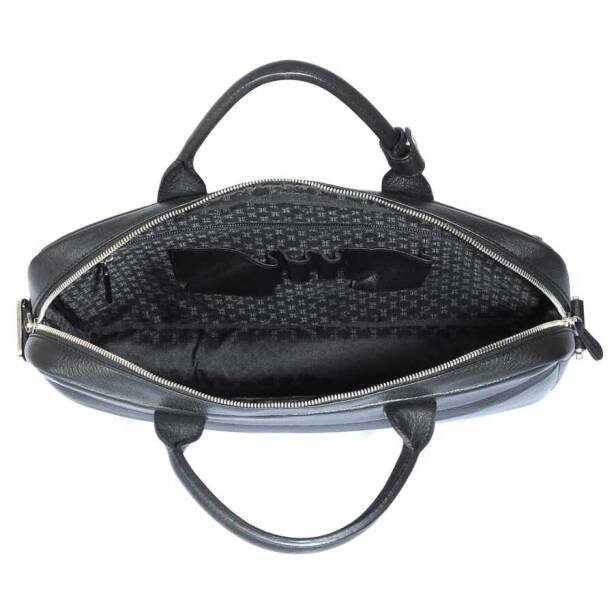 Siyah Hakiki Deri Unisex Laptop Çantası - S1LC00002897-A41 - Tergan