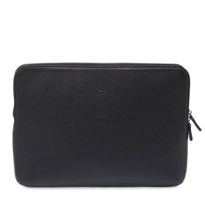 Siyah Deri Unisex Laptop Çantası - S1LC00002951-A41 