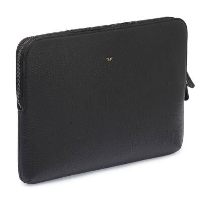 Siyah Deri Unisex Laptop Çantası - S1LC00002951-A41 - 2