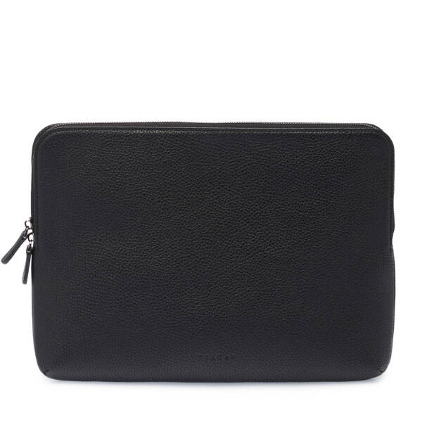 Siyah Hakiki Deri Unisex Laptop Çantası - S1LC00002951-A41 - 3