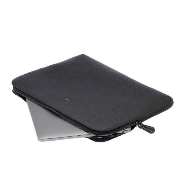 Siyah Hakiki Deri Unisex Laptop Çantası - S1LC00002951-A41 - 5