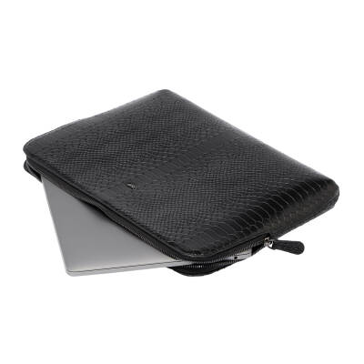 Siyah Deri Unisex Laptop Çantası - S1LC00002951-B61 - 5