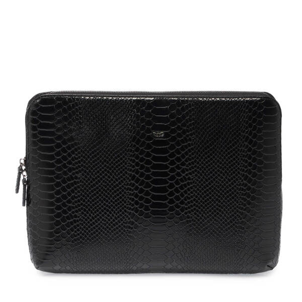 Siyah Hakiki Deri Unisex Laptop Çantası - S1LC00002951-B61 - 1