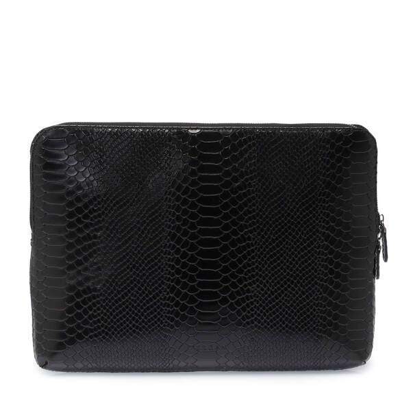 Siyah Hakiki Deri Unisex Laptop Çantası - S1LC00002951-B61 - 3