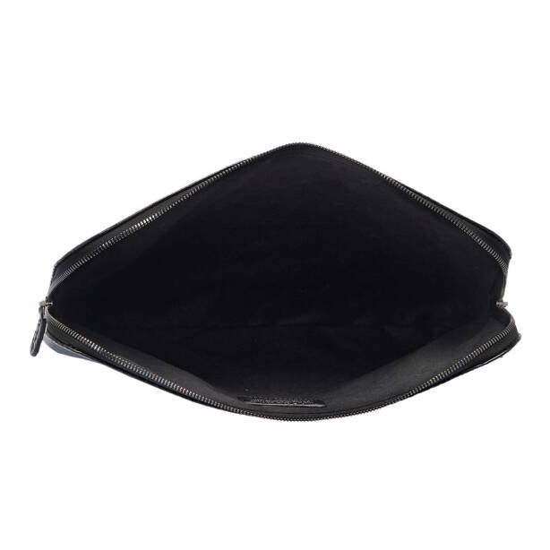 Siyah Hakiki Deri Unisex Laptop Çantası - S1LC00002951-B61 - Tergan