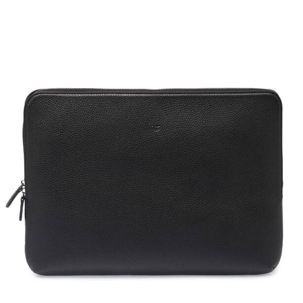 Siyah Hakiki Deri Unisex Laptop Çantası - S1LC00002952-A41 - 1