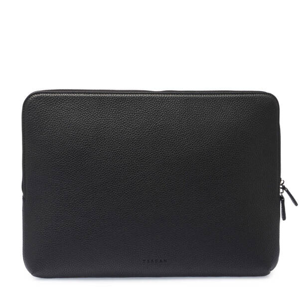 Siyah Hakiki Deri Unisex Laptop Çantası - S1LC00002952-A41 - 3