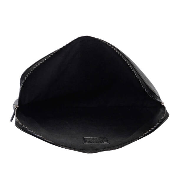 Siyah Hakiki Deri Unisex Laptop Çantası - S1LC00002952-A41 - 4