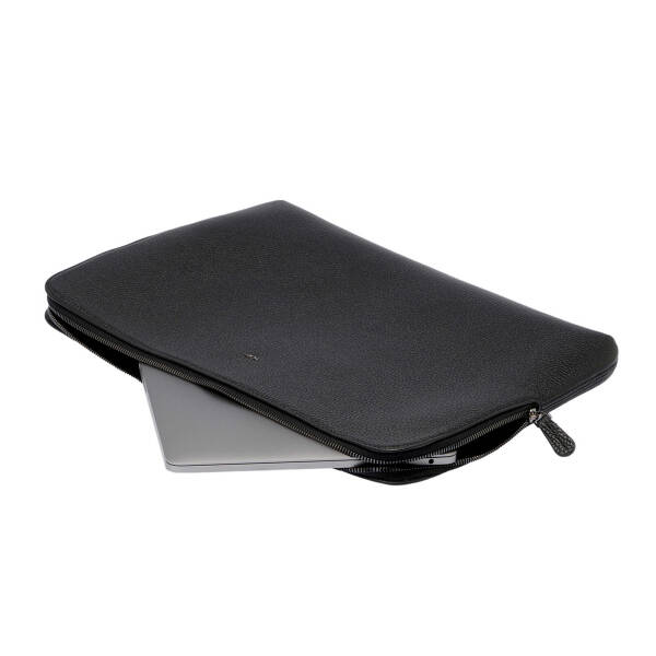 Siyah Hakiki Deri Unisex Laptop Çantası - S1LC00002952-A41 - 5