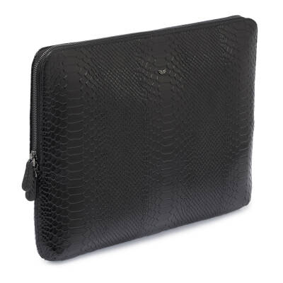 Siyah Deri Unisex Laptop Çantası - S1LC00002952-B61 - 2