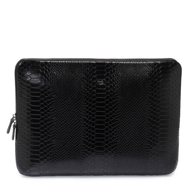 Siyah Hakiki Deri Unisex Laptop Çantası - S1LC00002952-B61 