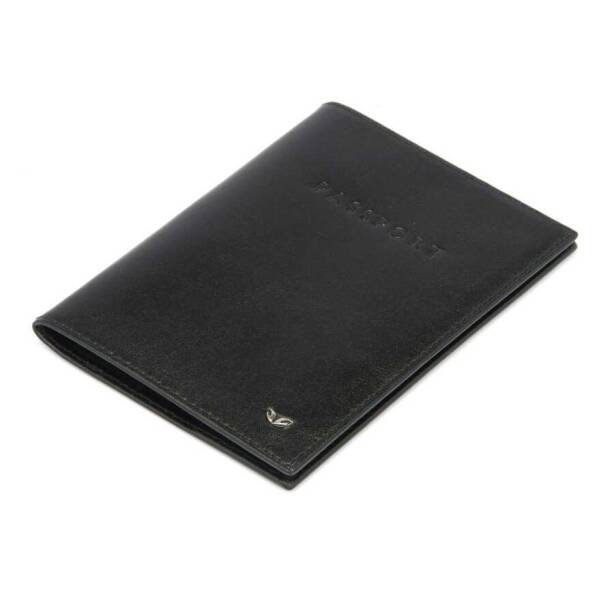 Siyah Hakiki Deri Unisex Pasaportluk - S1PS00001200-B06 