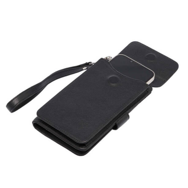 Siyah Deri Unisex Portföy Çantası - S1PC00001655-A85 - 2