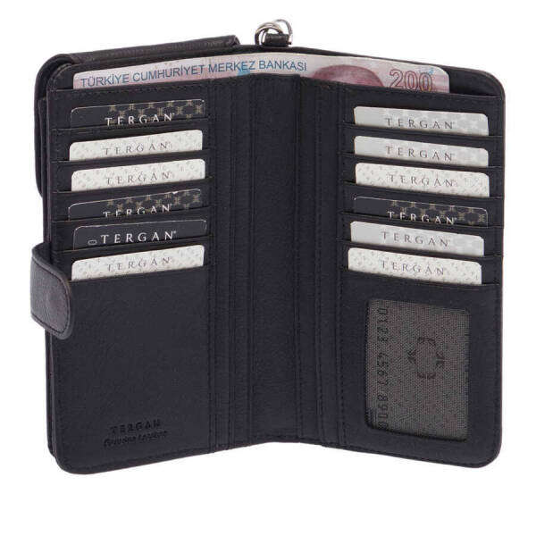 Siyah Deri Unisex Portföy Çantası - S1PC00001655-A85 - 3