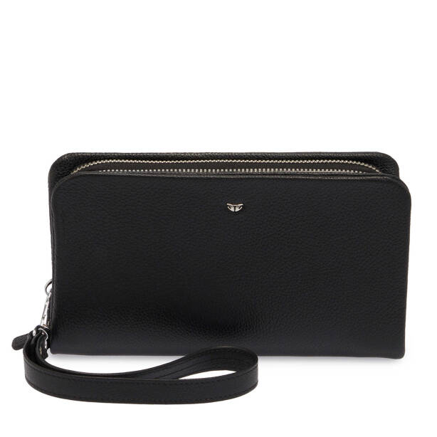 Siyah Hakiki Deri Unisex Portföy Çantası - S1PC00002197-A41 - 1