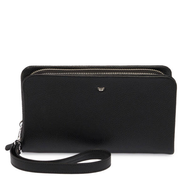 Siyah Hakiki Deri Unisex Portföy Çantası - S1PC00002197-A41 - 1
