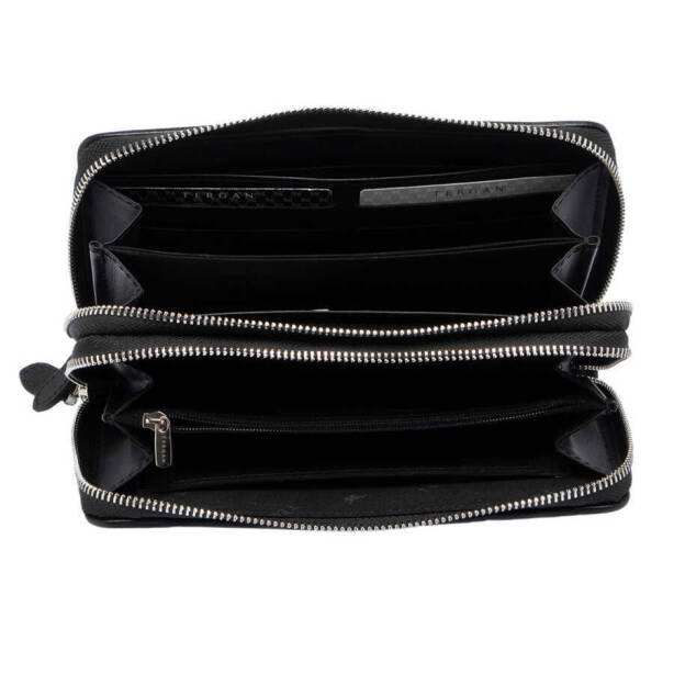 Siyah Deri Unisex Portföy Çantası - S1PC00021396-S3J - Tergan