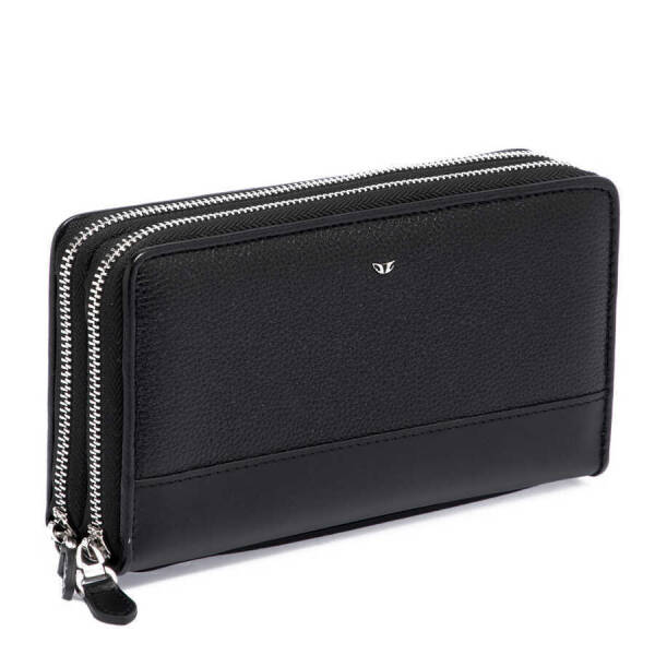Siyah Hakiki Deri Unisex Portföy Çantası - S1PC00021396-S3J - 2