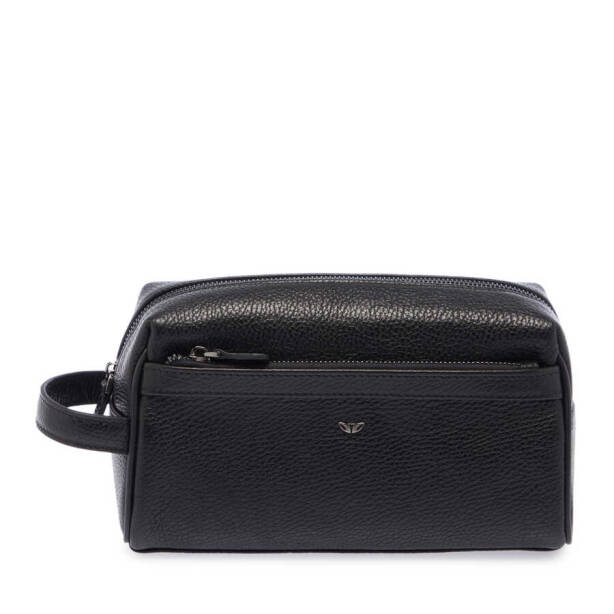 Siyah Hakiki Deri Unisex Portföy Çantası - S1PC00021496-A41 - Tergan