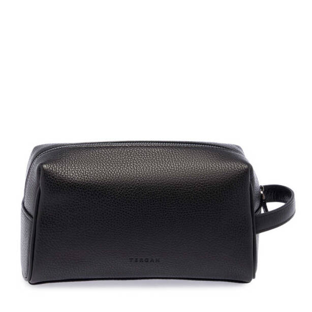 Siyah Hakiki Deri Unisex Portföy Çantası - S1PC00021496-A41 - Tergan