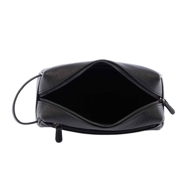 Siyah Hakiki Deri Unisex Portföy Çantası - S1PC00021496-A41 - Tergan