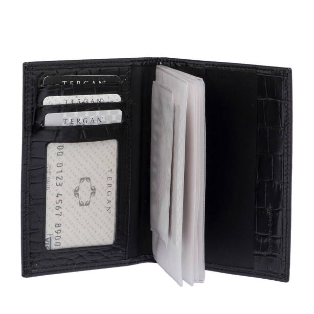 Siyah Deri Unisex Ruhsatlık - S1RU00001104-L76 - Tergan