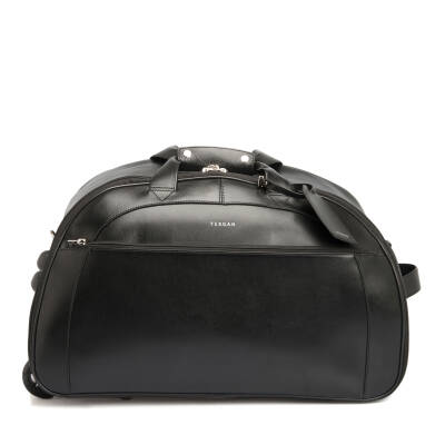 Siyah Deri Unisex Seyahat Çantası - S1SC00002566-A97 - 1