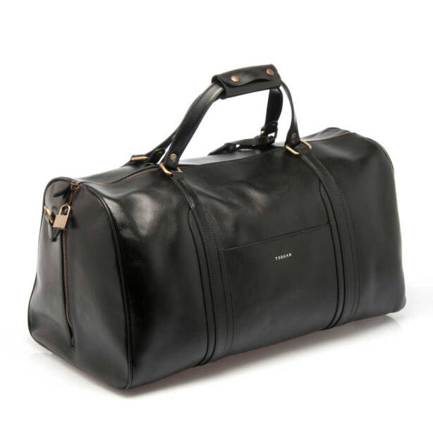 Siyah Deri Unisex Seyahat Çantası - S1SC00002573-A97 - 2