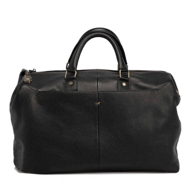 Siyah Deri Unisex Seyahat Çantası - S1SC00021264-A41 - 1