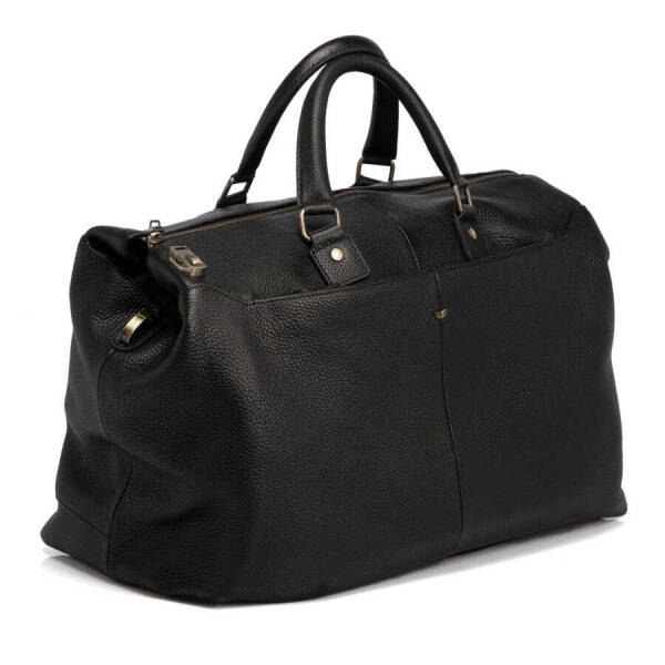 Siyah Deri Unisex Seyahat Çantası - S1SC00021264-A41 - 2