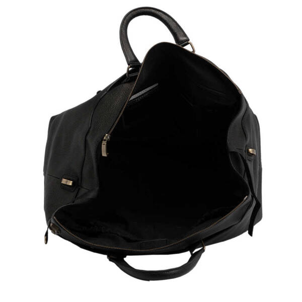 Siyah Deri Unisex Seyahat Çantası - S1SC00021264-A41 - 4