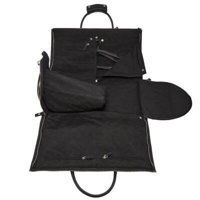 Siyah Deri Unisex Seyahat Çantası - S1SC00021504-A41 - 4