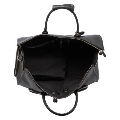 Siyah Deri Unisex Seyahat Çantası - S1SC00021504-A41 - 5