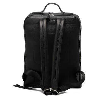 Siyah Deri Unisex Sırt Çantası - S1SR00021454-A41 - 3